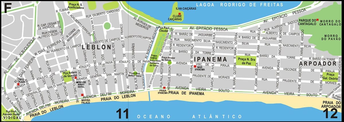 leblon Rio de Janeiro karte