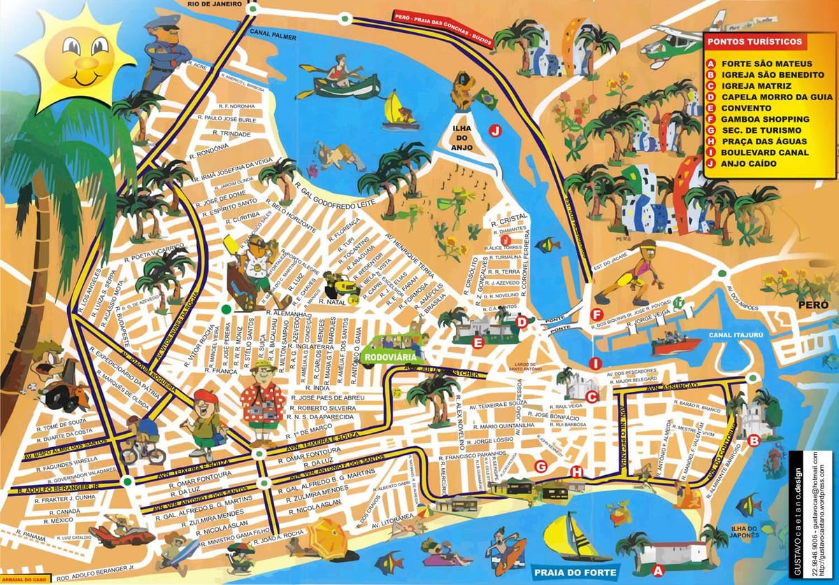 karte Rio de Janeiro kruīza ostā