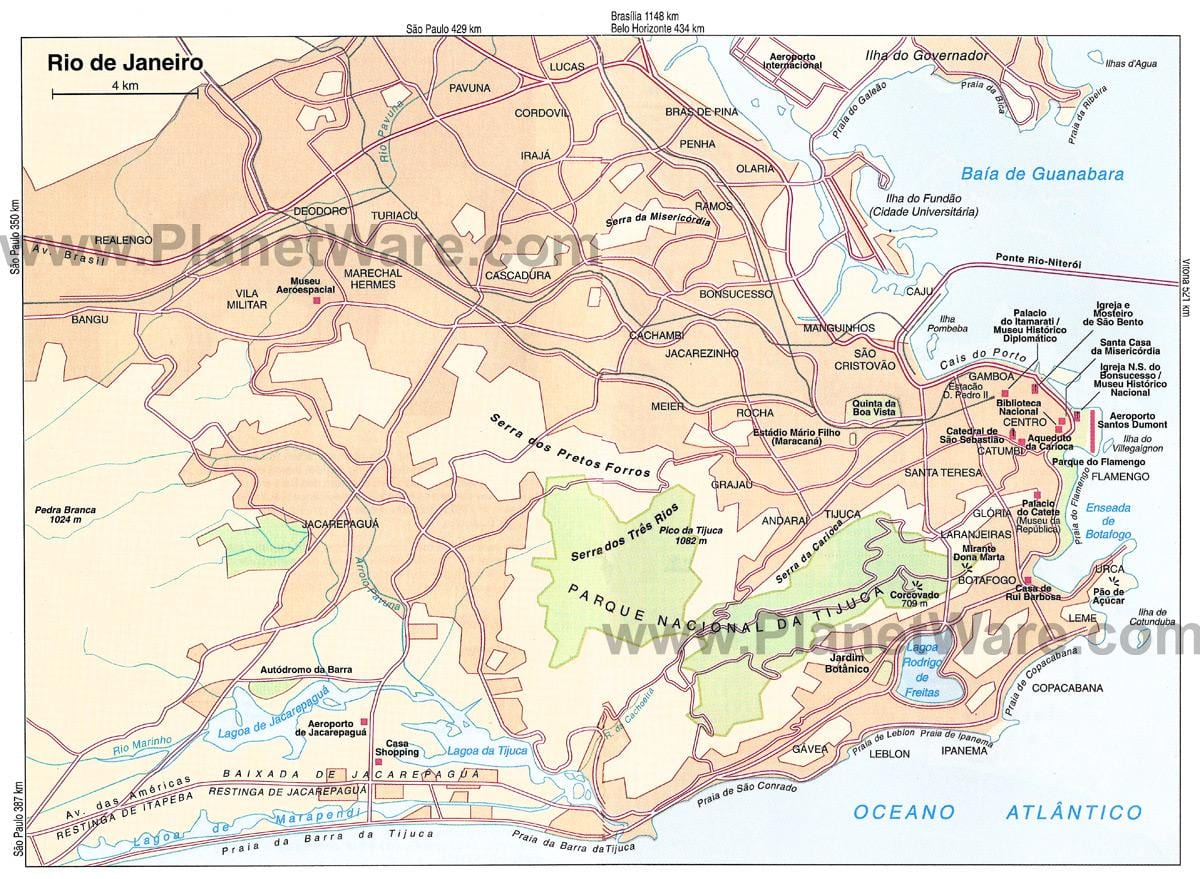 karte Rio de Janeiro kruīza termināls
