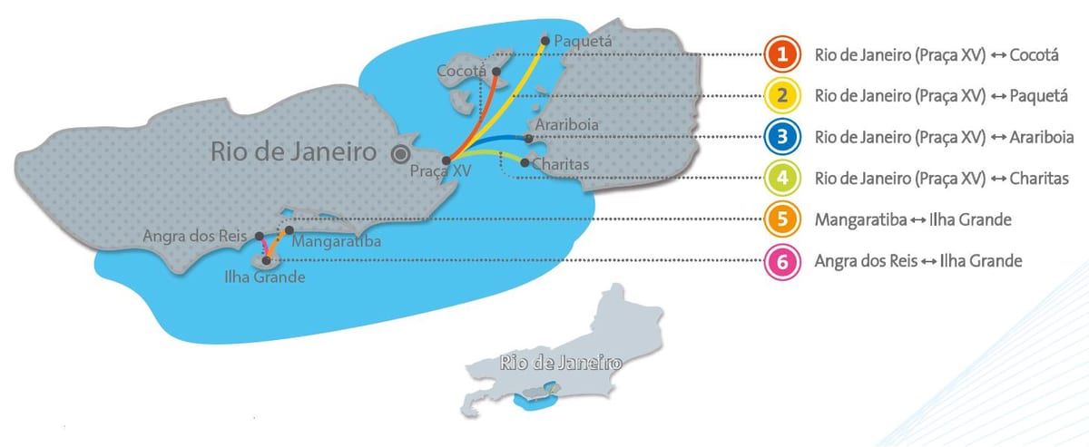 Rio de Janeiro laivu karte